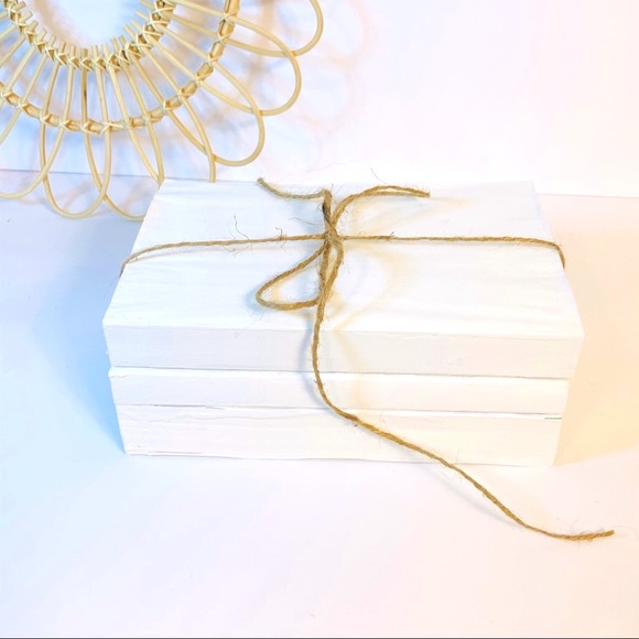 Vintage | Decorative Painted Stacked Books